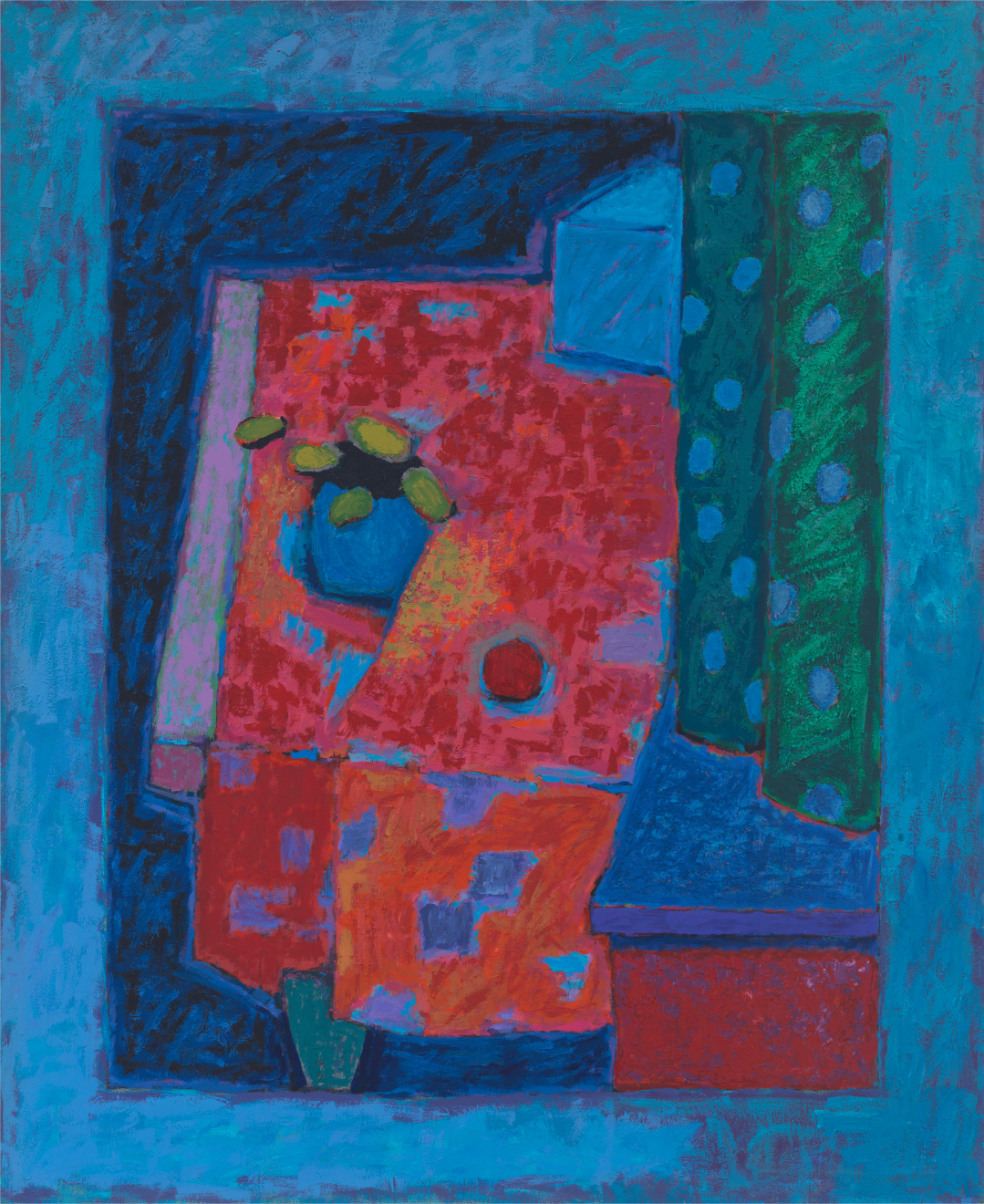 Untitled, 1985&ndash;1987, Casein and modeling paste on wood