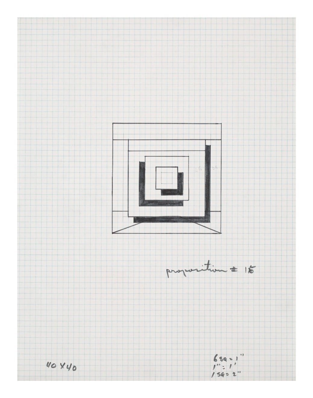 Allan D&#039;Arcangelo&nbsp;, Study for Proposition #15,&nbsp;1966