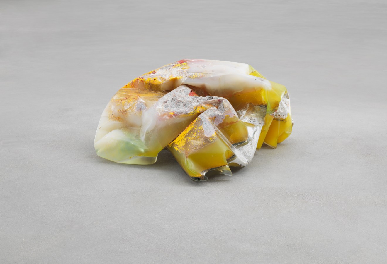 Bennington I, 1970, Polyester resin, milled glass, plaster, glitter, and dry pigment