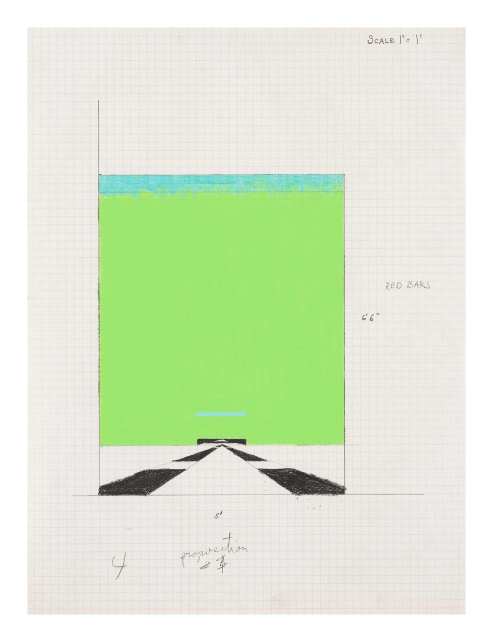 Allan D&#039;Arcangelo&nbsp;, Study for Proposition #17,&nbsp;1966