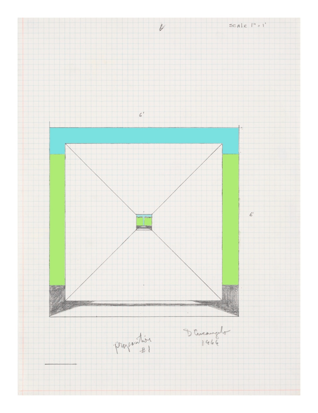 Allan D&#039;Arcangelo&nbsp;, Study for Proposition #1,&nbsp;1966