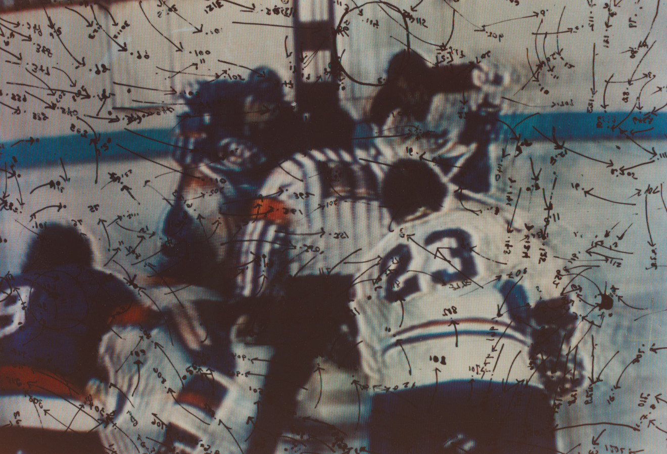 Video Drawings: Hockey, 1975, Chromogenic print