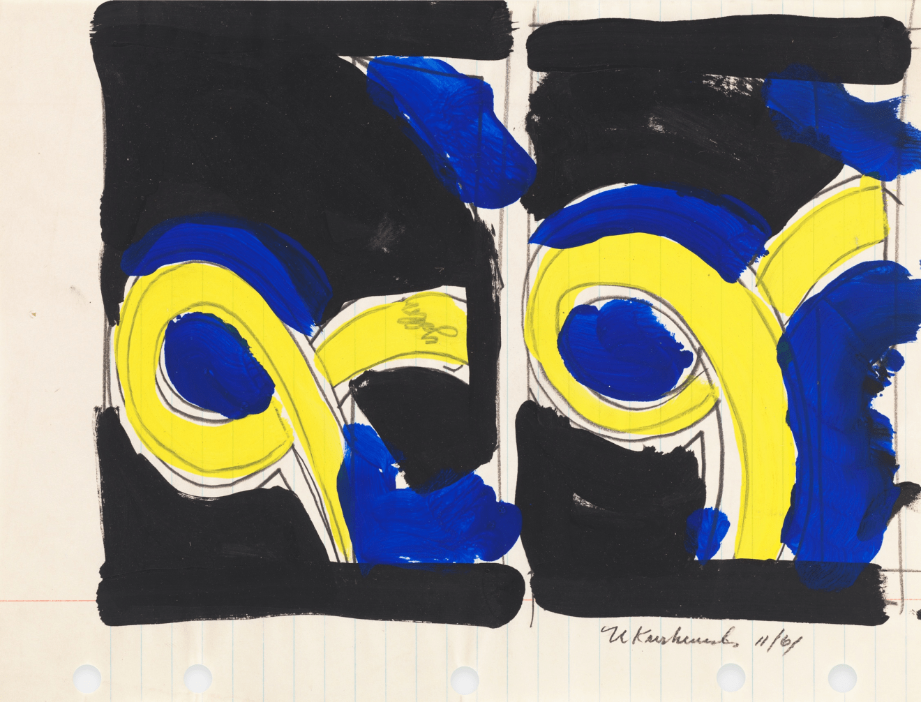 Nicholas Krushenick, Untitled, 1961