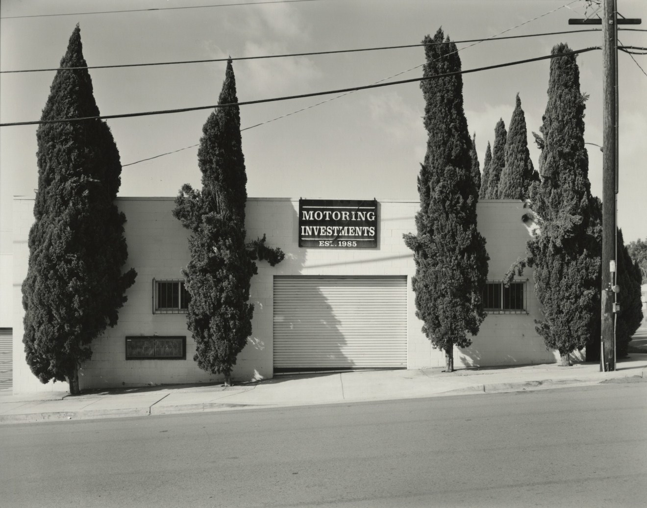 Motoring Investments, San Diego, CA, 2017, gelatin silver contact print