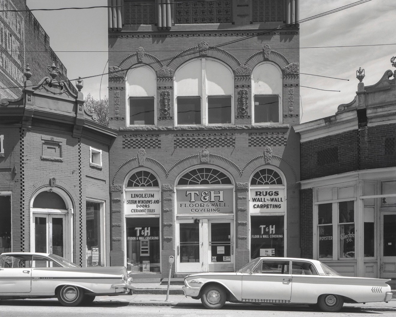 Facade, T&amp;amp;H Floor Covering, Former Bank Building, US 501, South Boston, VA, 1967