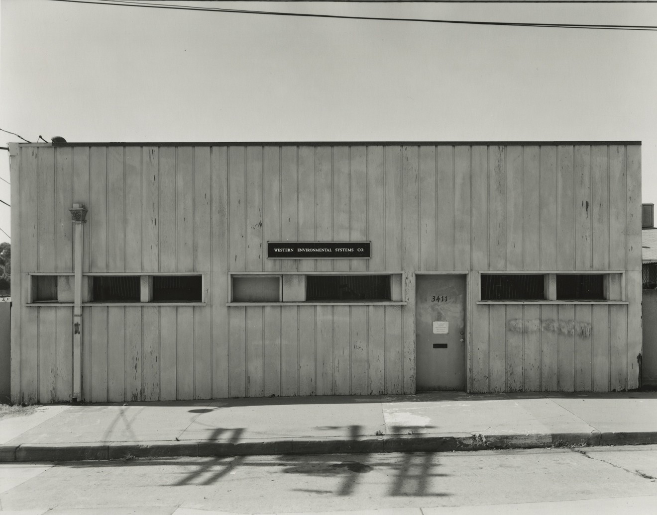 Industrial Building, San Diego, 2018&nbsp;, gelatin silver contact print