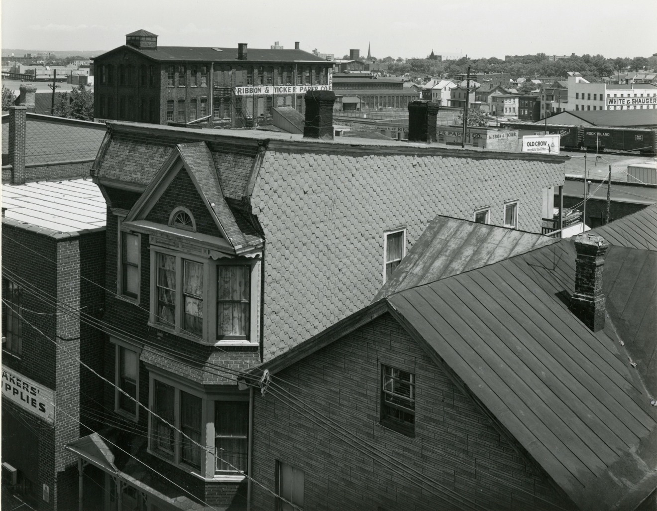 Rooftops, Paterson , NJ, 1969