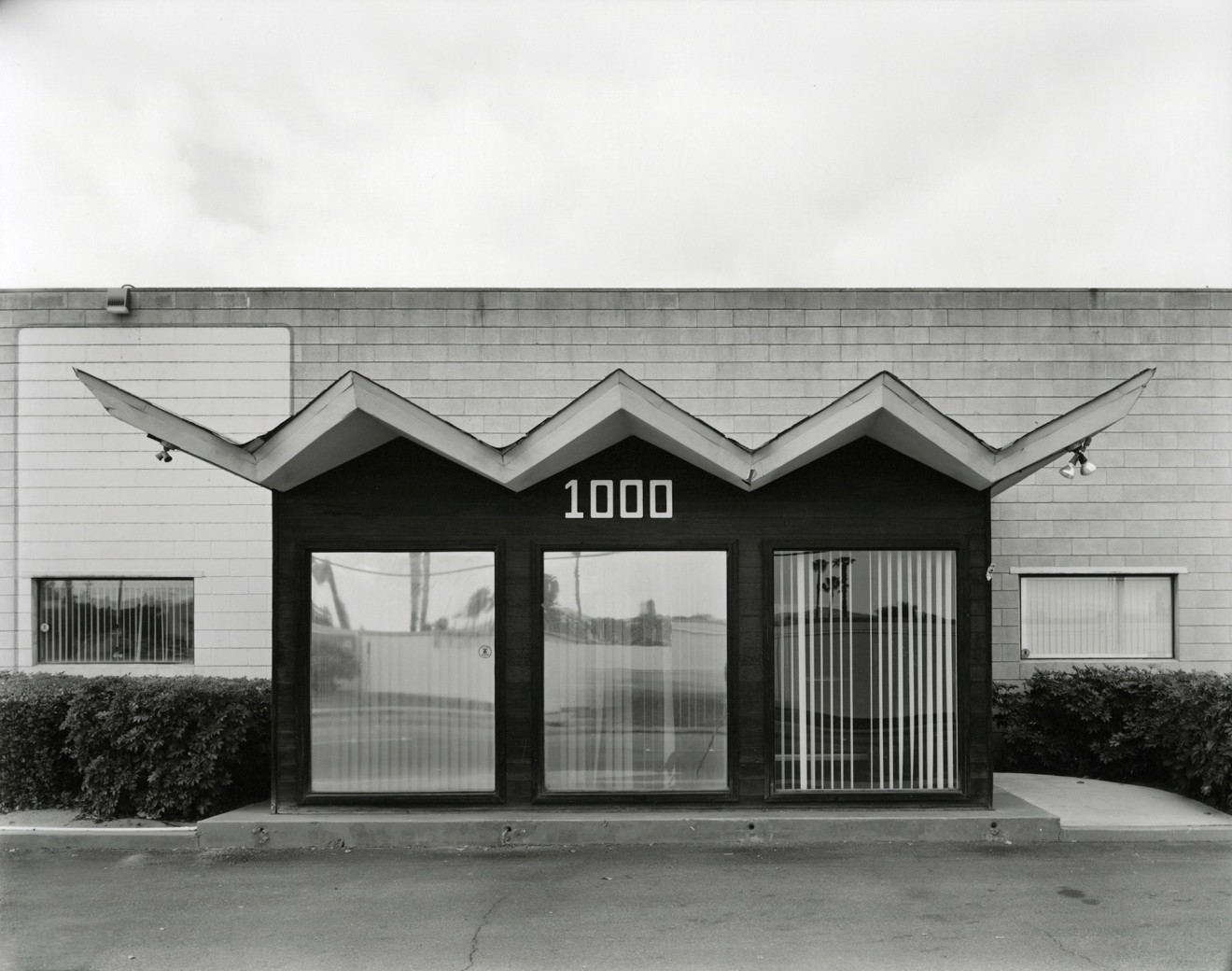 Industrial Building, El Cajon, Ca, 2018, gelatin silver contact print