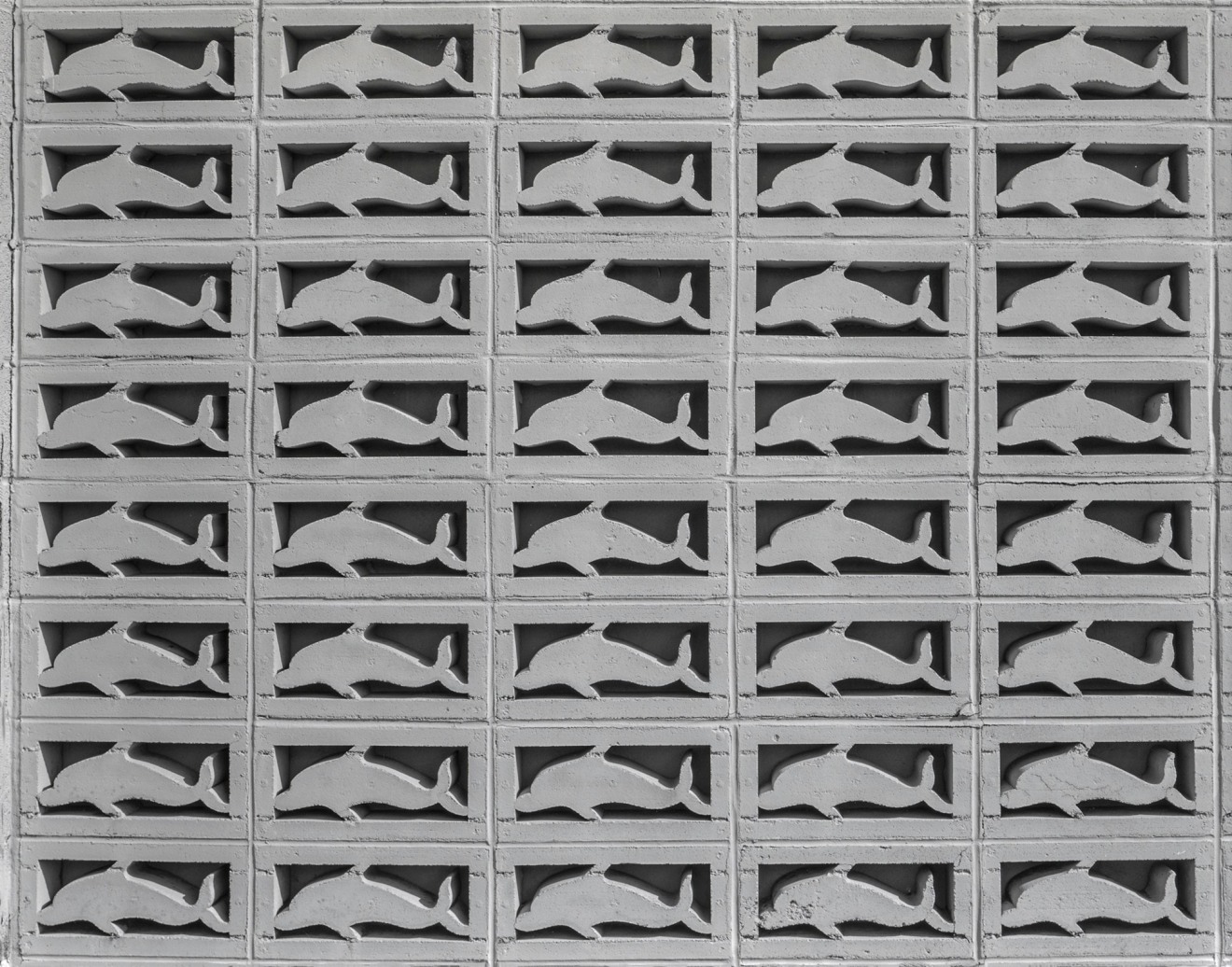 Wall Detail of Marineland of Florida, FLA1A, Marineland, FL, 1975