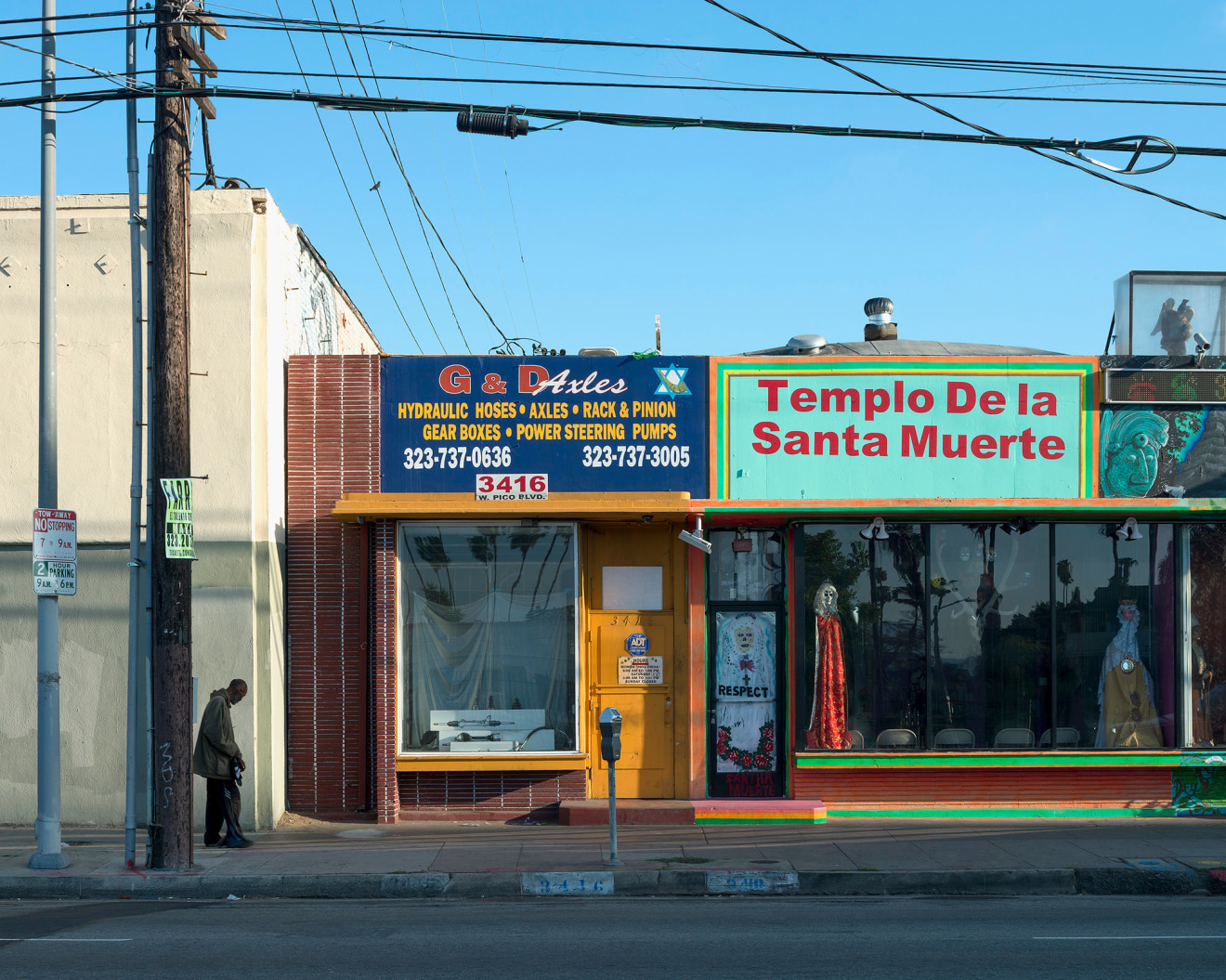 Templo De la Santa Muerte, Pico Boulevard, Los Angeles, chromogenic print