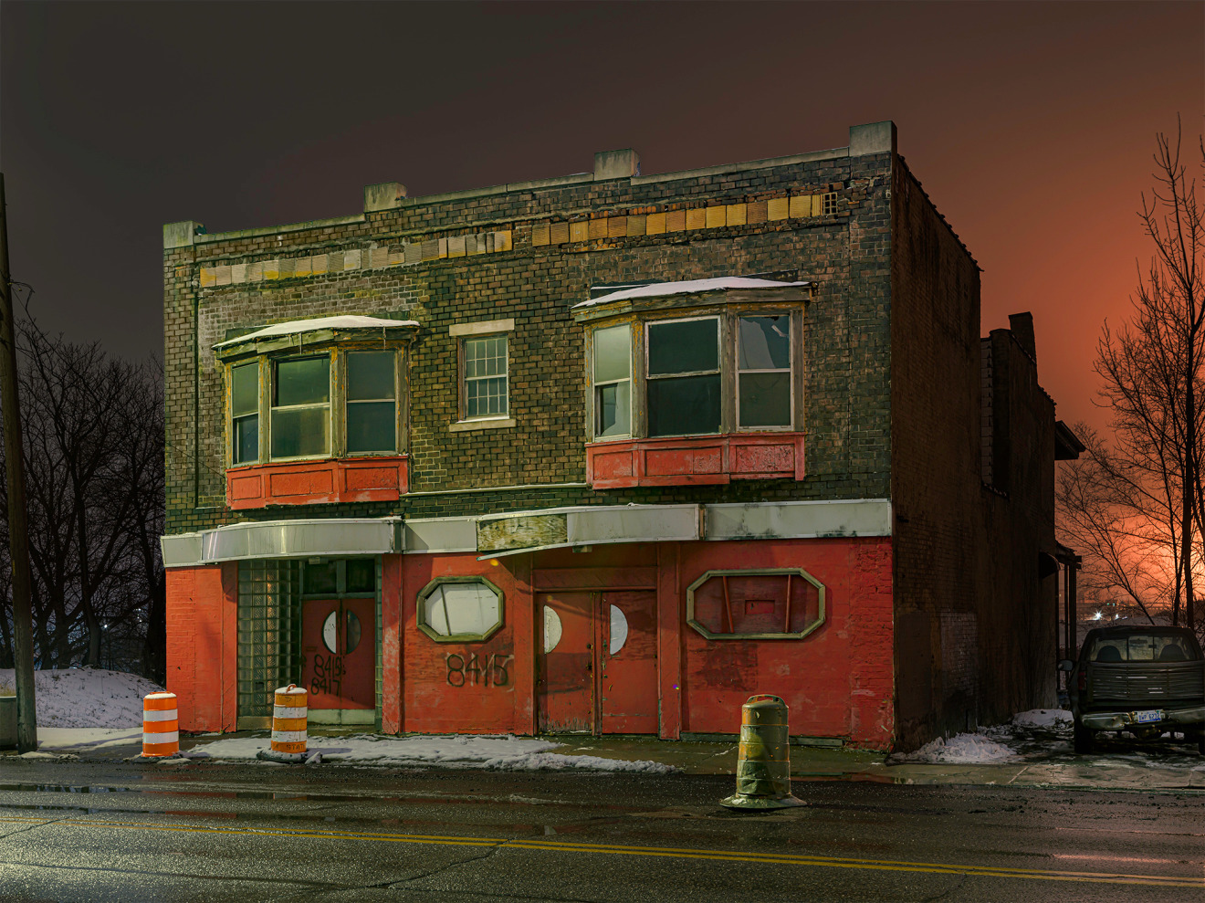 Art Deco Bar, Angle, Delray, Detroit, 2020