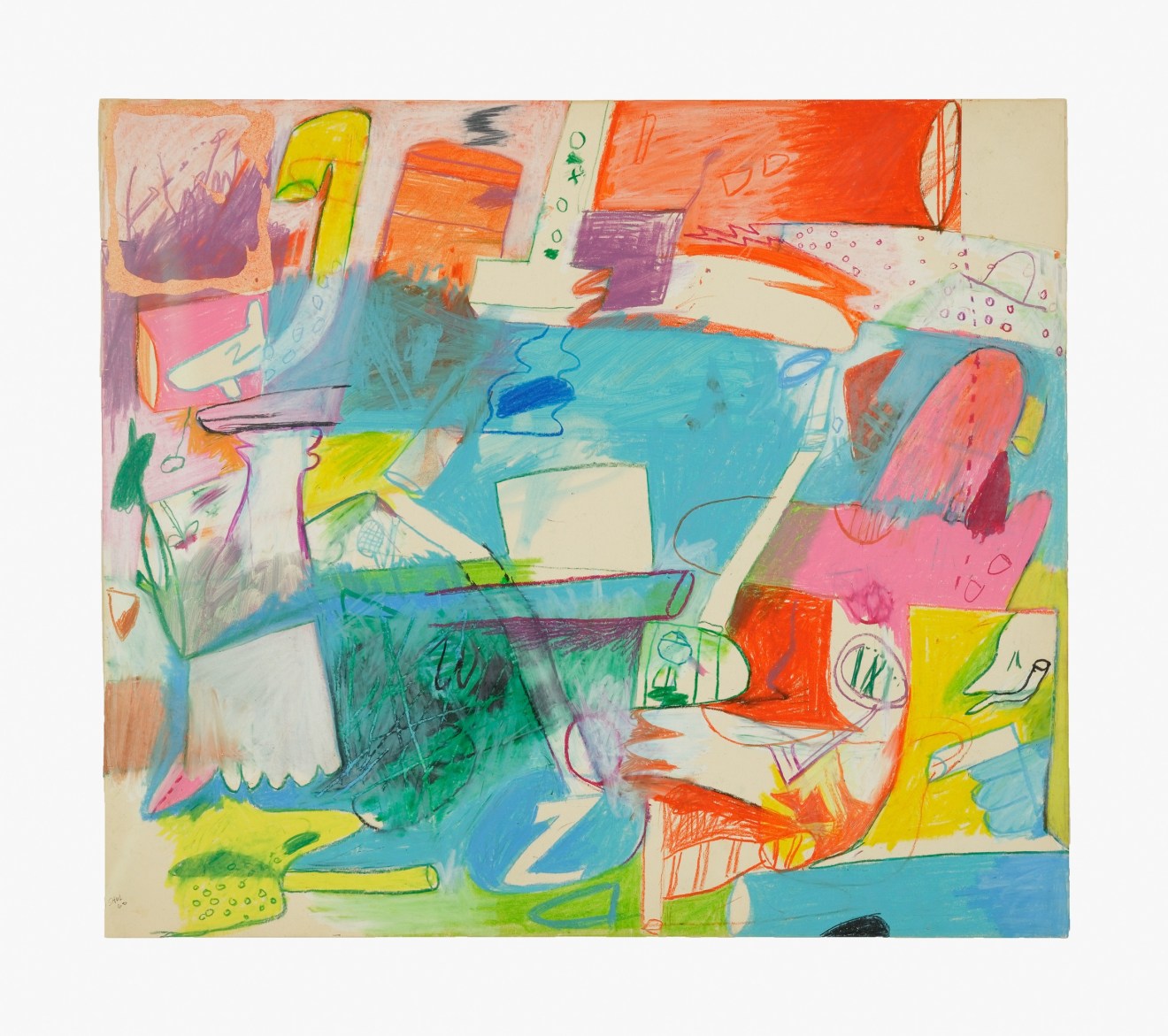 Work on paper by Peter Saul titled Untitled from 1960