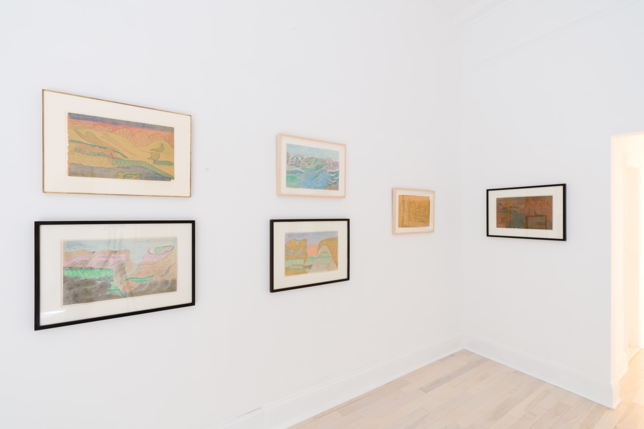 Installation view of Joseph Elmer Yoakum at Venus Over Manhattan, New York, 2021