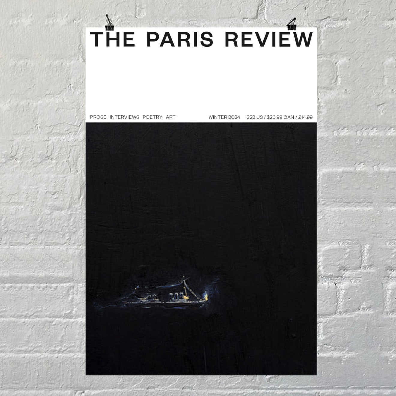 The Paris Review&rsquo;s poster featuring the cover of this issue.