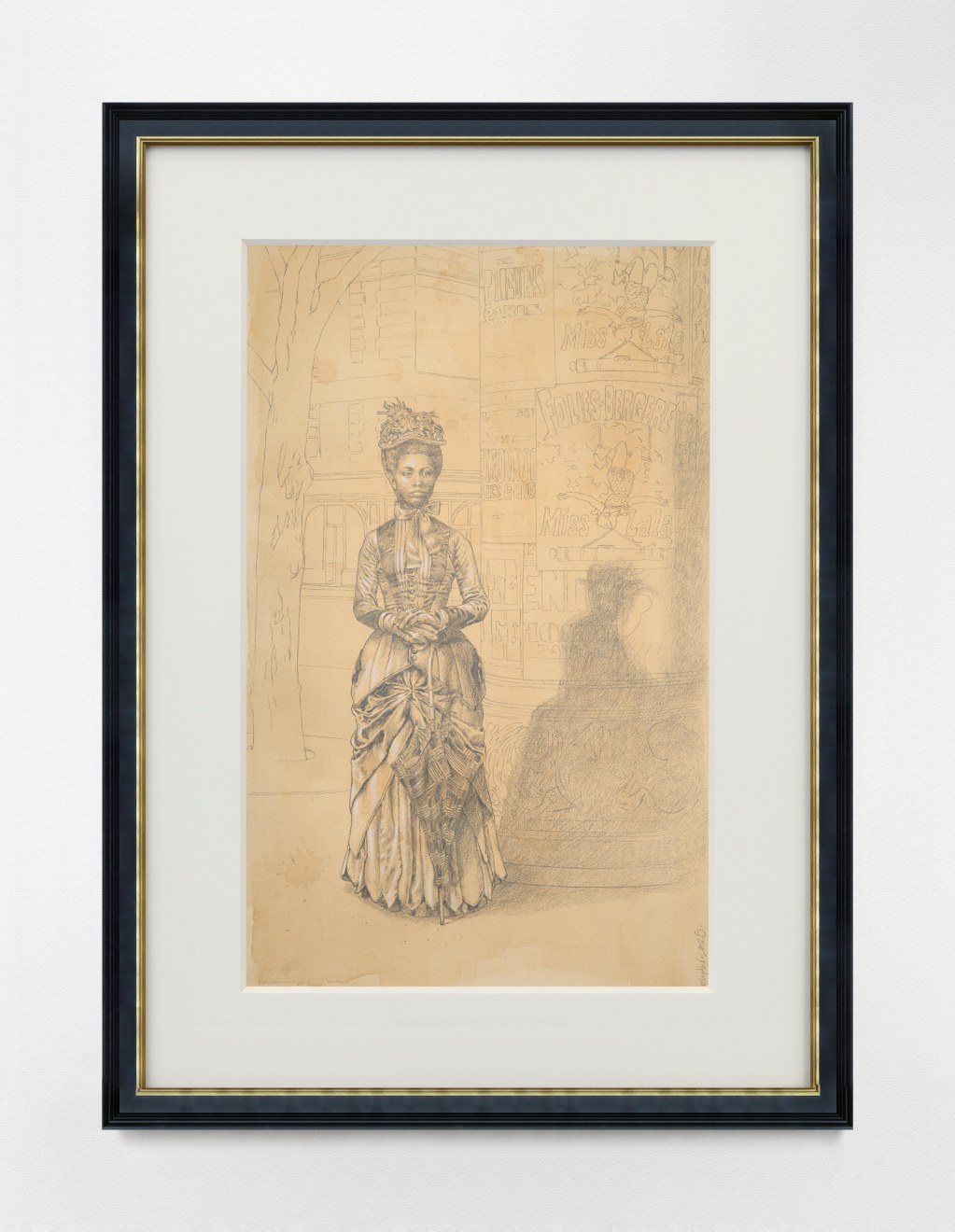 Work on paper by Elizabeth Colomba titled Study for Olga Brown a.k.a. Miss Lala from 2025