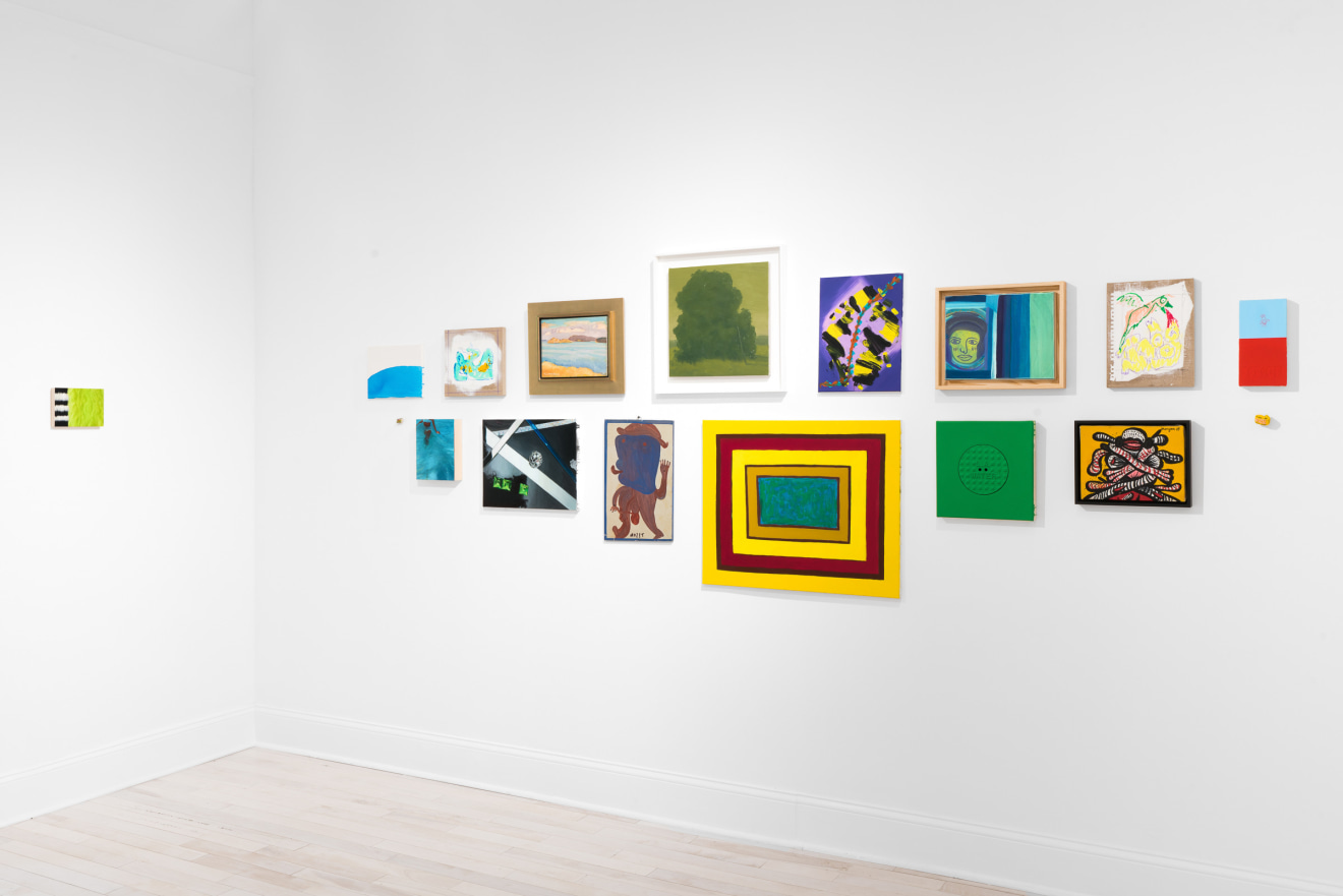 Installation view of Small Paintings at Venus Over Manhattan New York in 2022