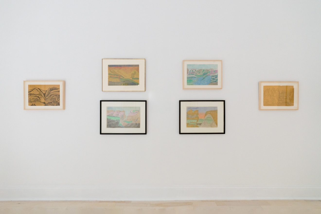 Installation view of Joseph Elmer Yoakum at Venus Over Manhattan, New York, 2021