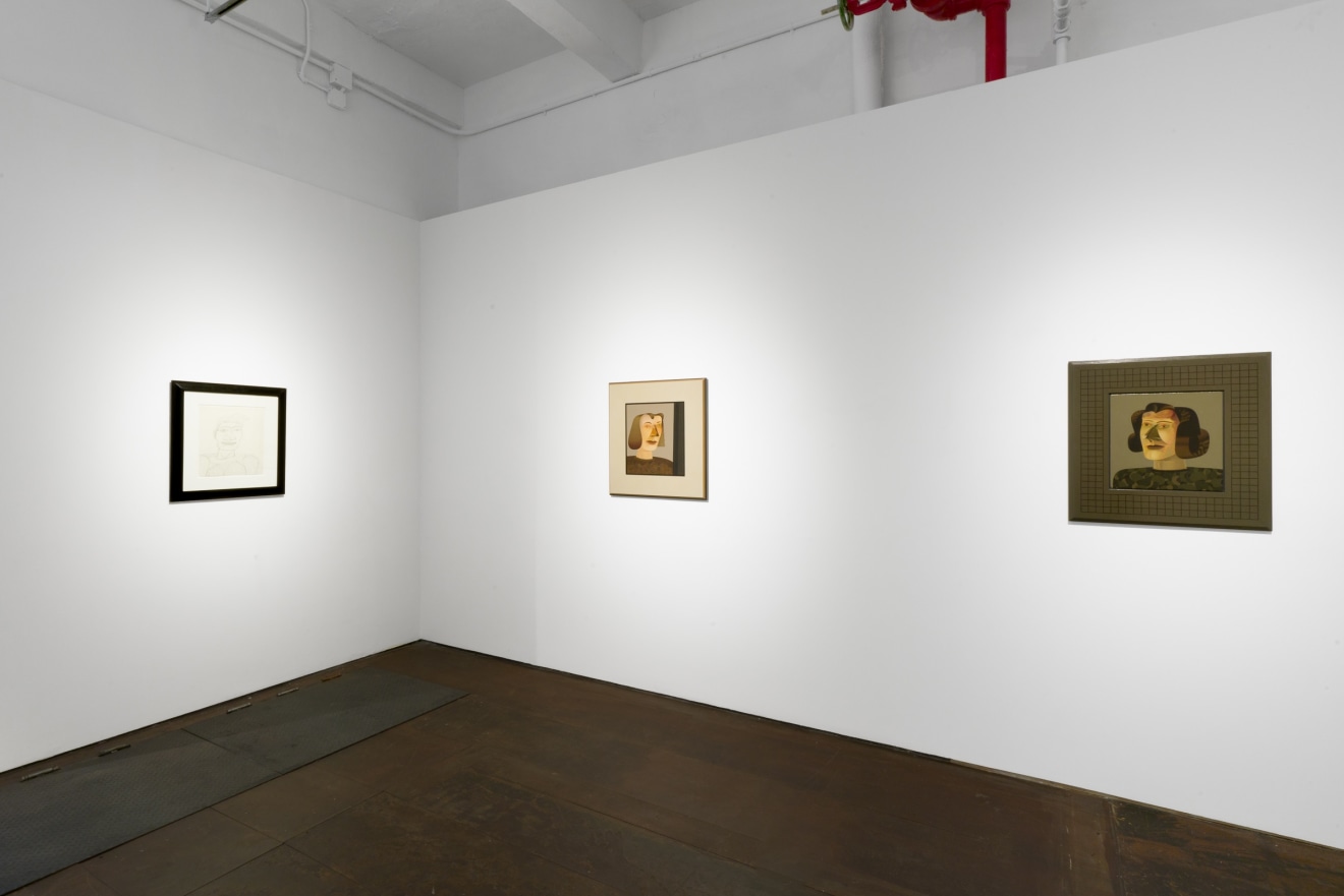 Installation view of &ldquo;Jim Nutt: Portraits&rdquo; at Venus Over Manhattan, New York, 2022