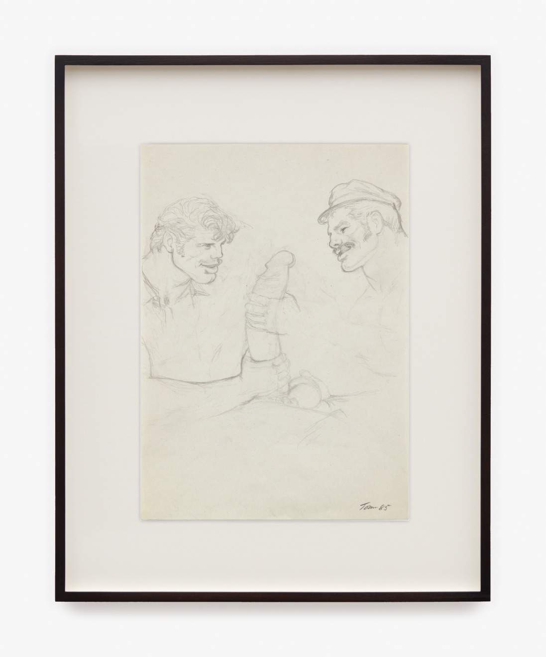 Work on paper by Tom of Finland titled Untitled (Preparatory Drawing) from 1985