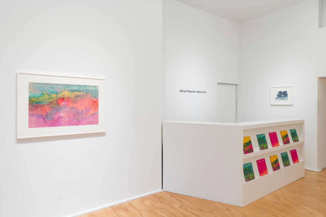 Installation view of &ldquo;Richard Mayhew: Watercolor,&rdquo; Venus Over Manhattan, New York, 2024.