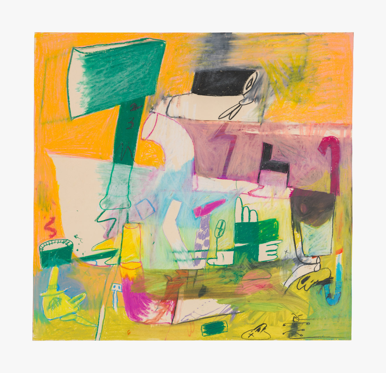 Work on paper by Peter Saul titled Untitled from 1960