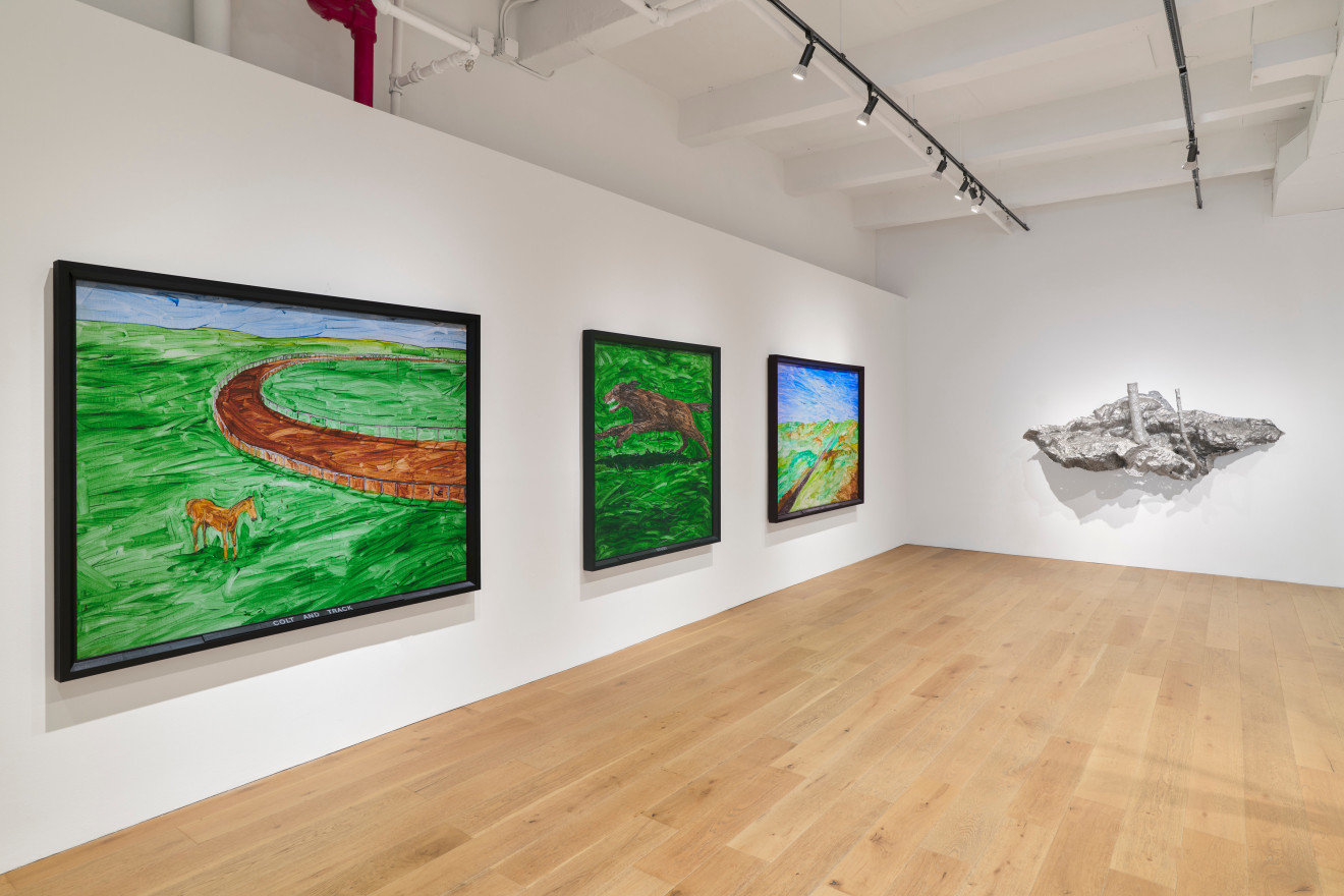 Installation view of &quot;American Realism Today: Robert Lobe &amp; Neil Jenney,&quot; Venus Over Manhattan, New York