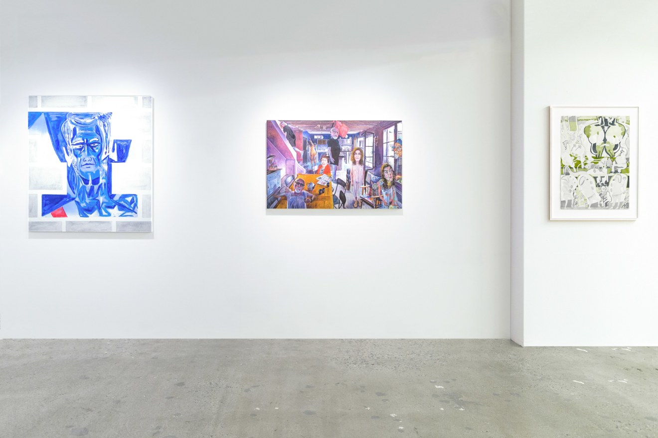 Installation view of Out of Control, curated by Peter and Sally Saul, New York, Venus Over Manhattan, 2018