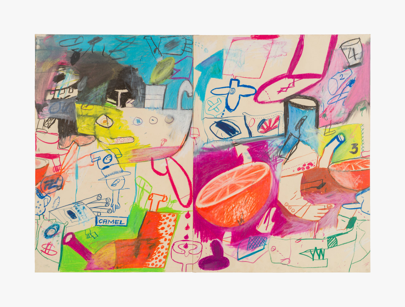 Work on paper by Peter Saul titled Untitled from 1961