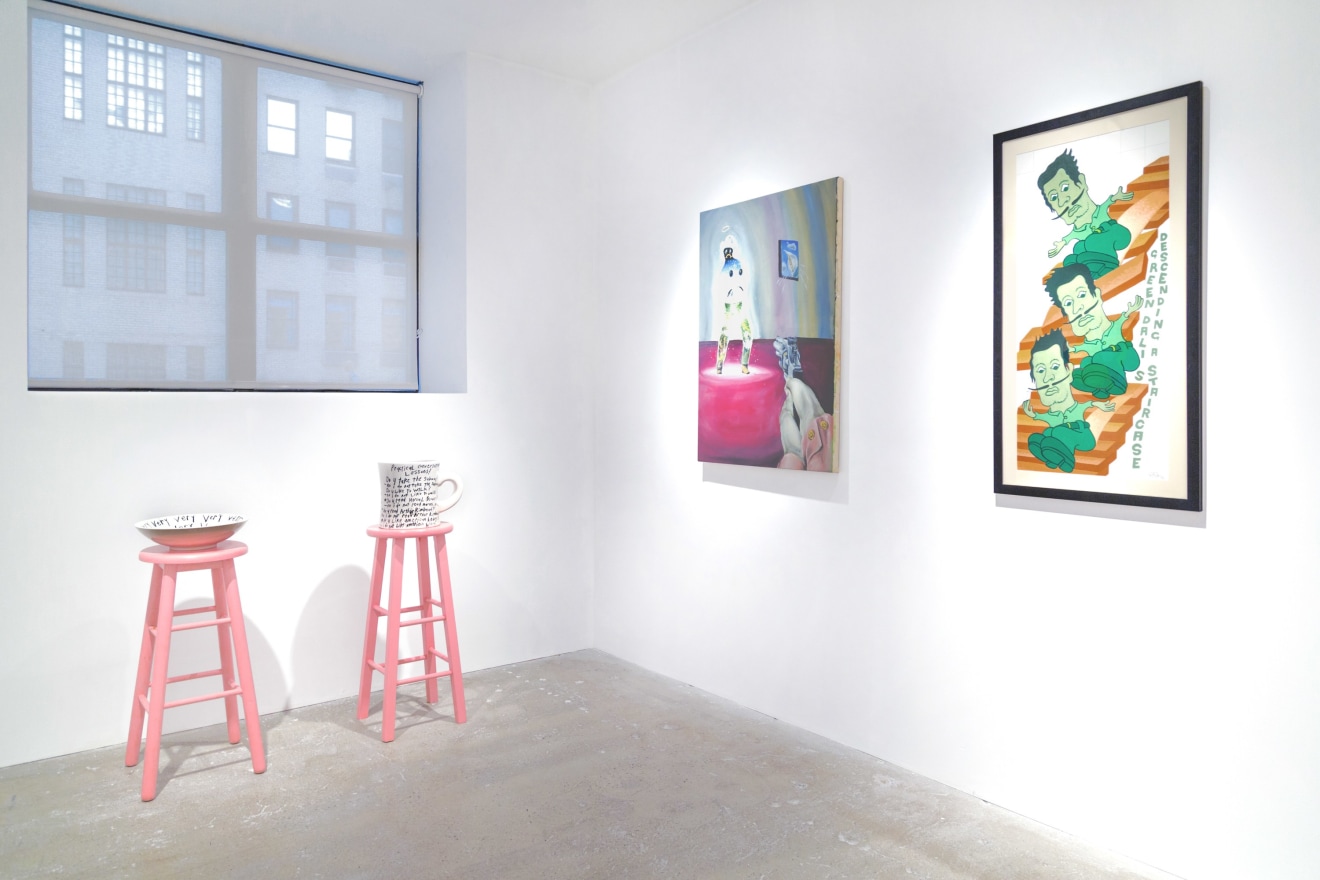 Installation view of Out of Control, curated by Peter and Sally Saul, New York, Venus Over Manhattan, 2018