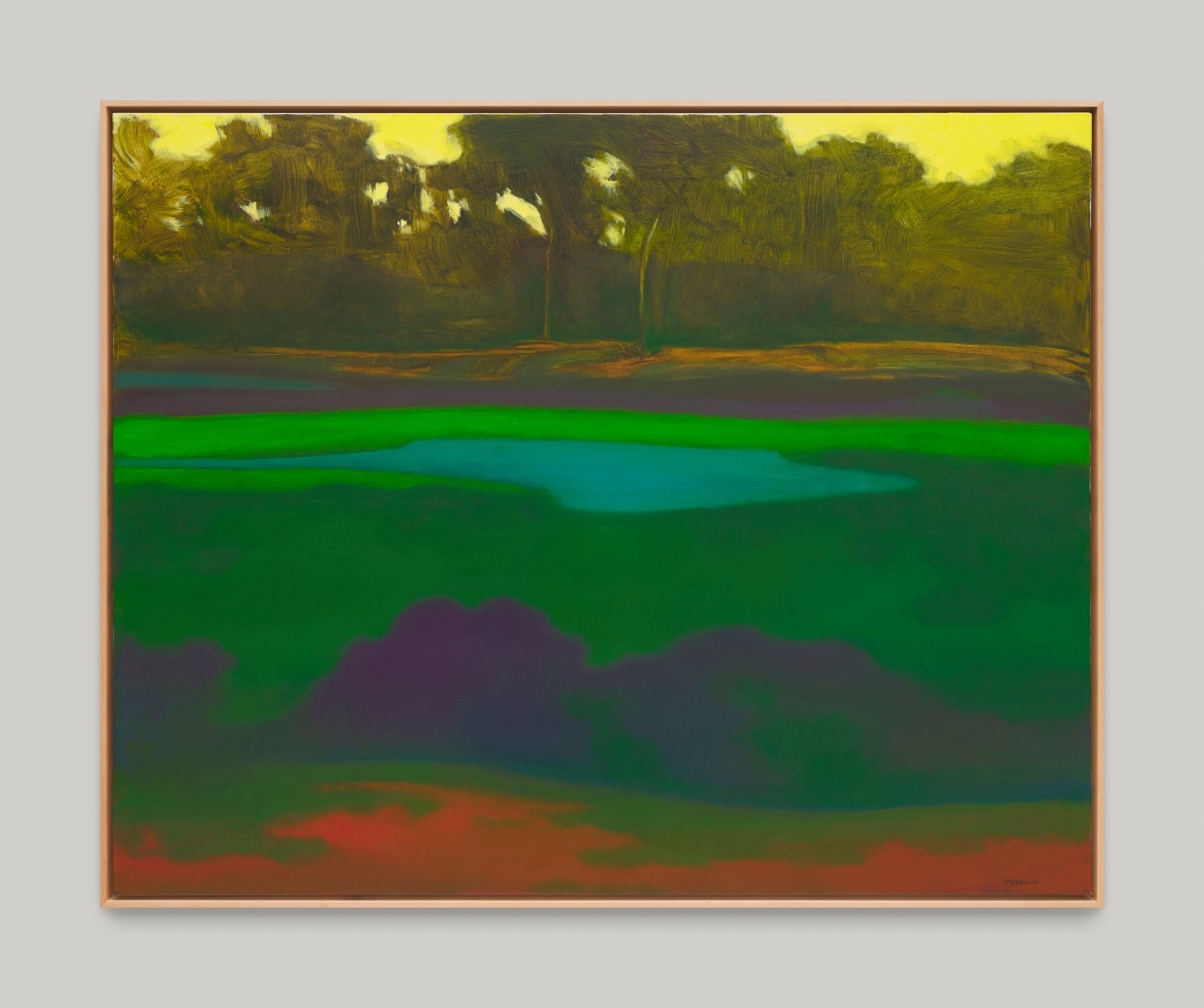 Painting by Richard Mayhew titled Overture III from 2023