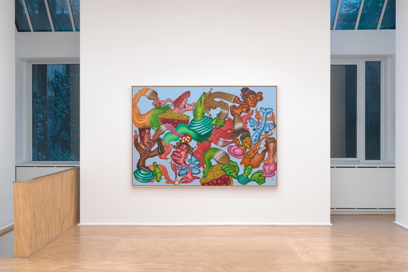 Installation view of Peter Saul at Venus Over Manhattan, New York, 2023