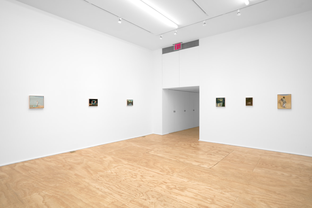 Installation view of Seth Becker's exhibition titled A Boy's Head at Venus Over Manhattan in New York