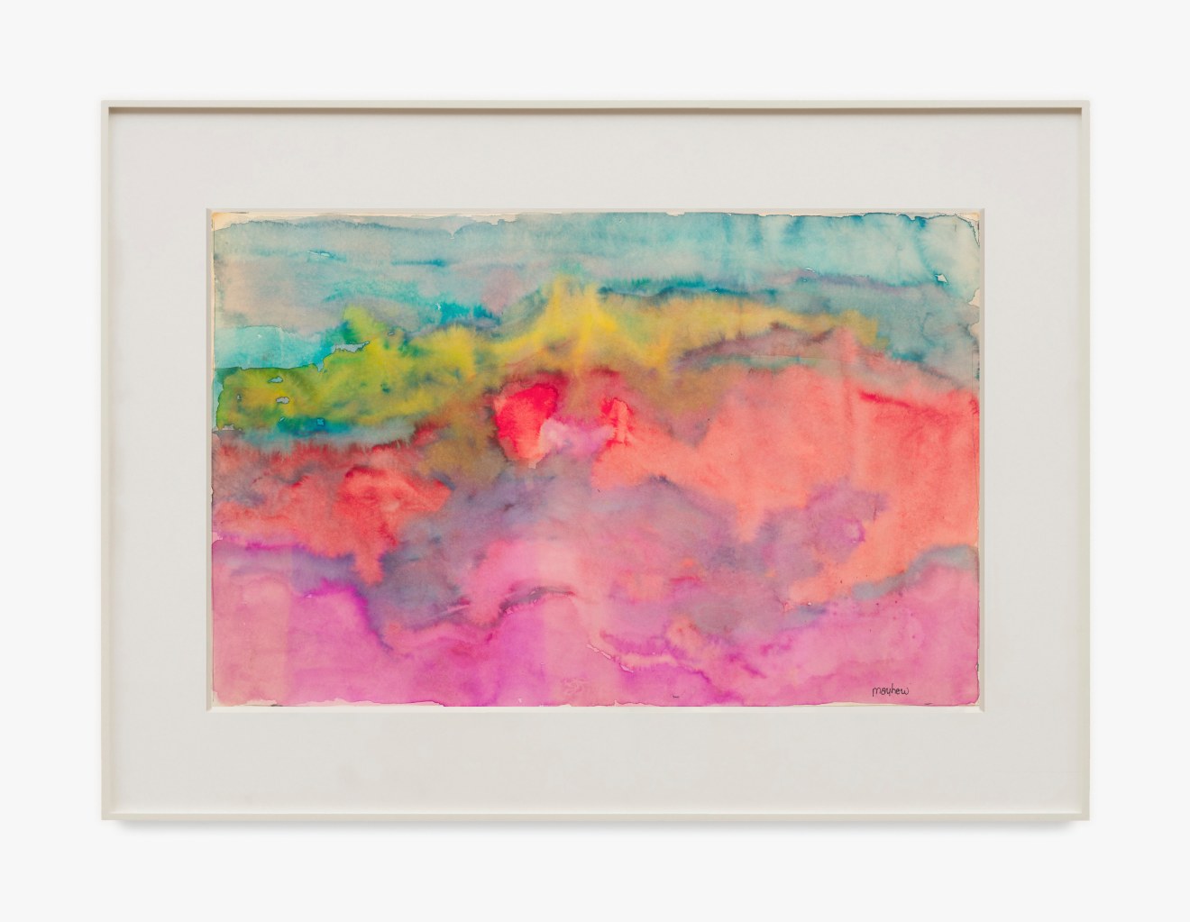 Richard Mayhew, &ldquo;Untitled&rdquo; (undated), watercolor, graphite on paper, 22 x 34 inches (55.9 x 86.4 cm)