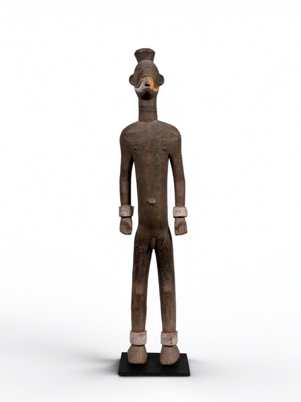 Sculpture titled Male Statue, Igbo, Southern Nigeria (by the Master of Ichi Scarifications) from Mid-19th / Early 20th century