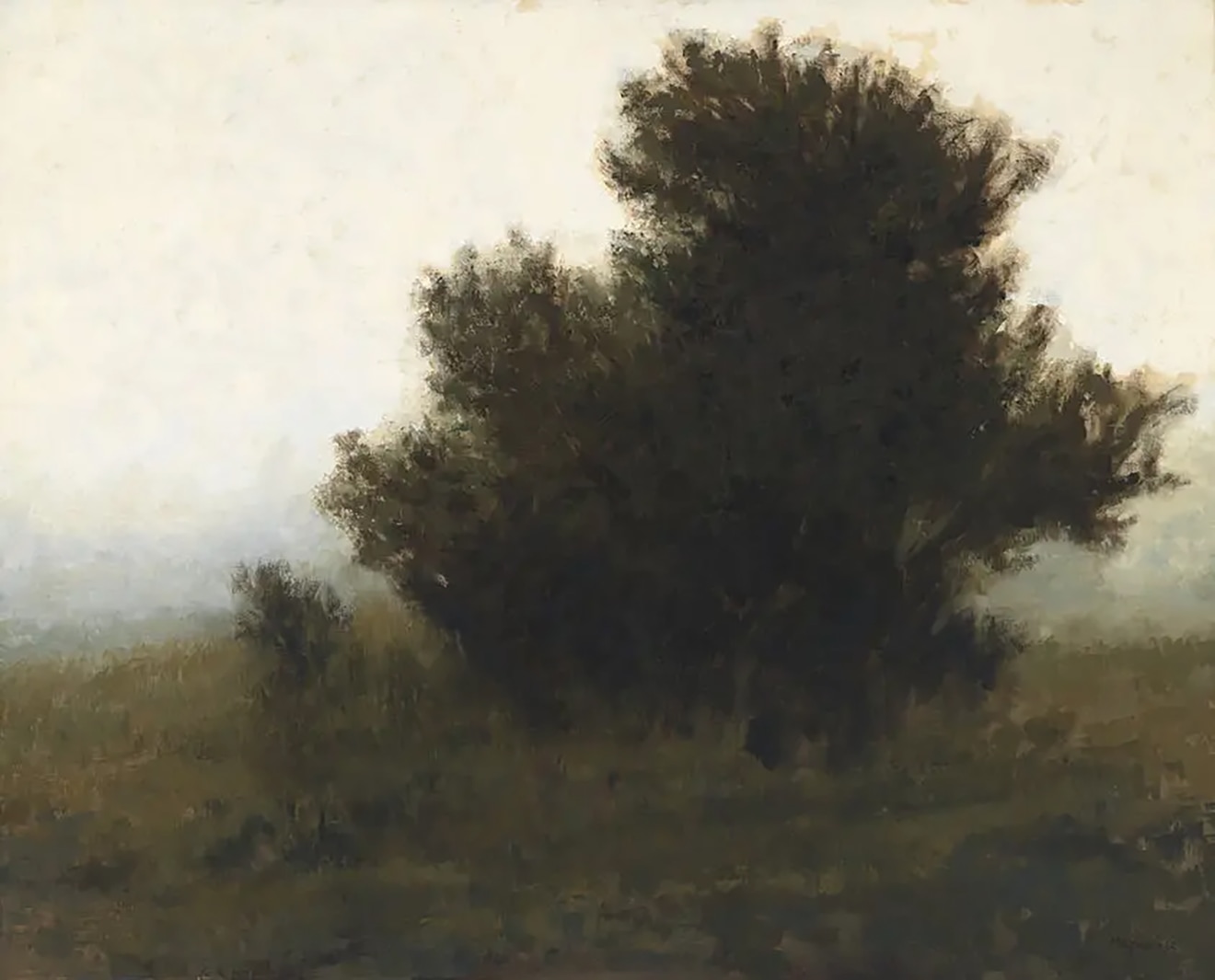 Painting by Richard Mayhew titled Morning Bush from 1960