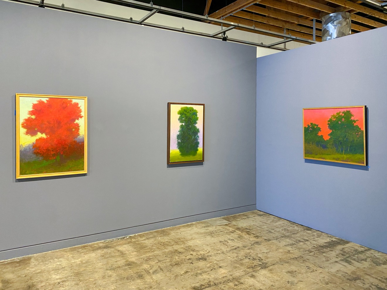 Installation view of Richard Mayhew: Inner Terrain, Sonoma Valley Museum of Art, 2023.