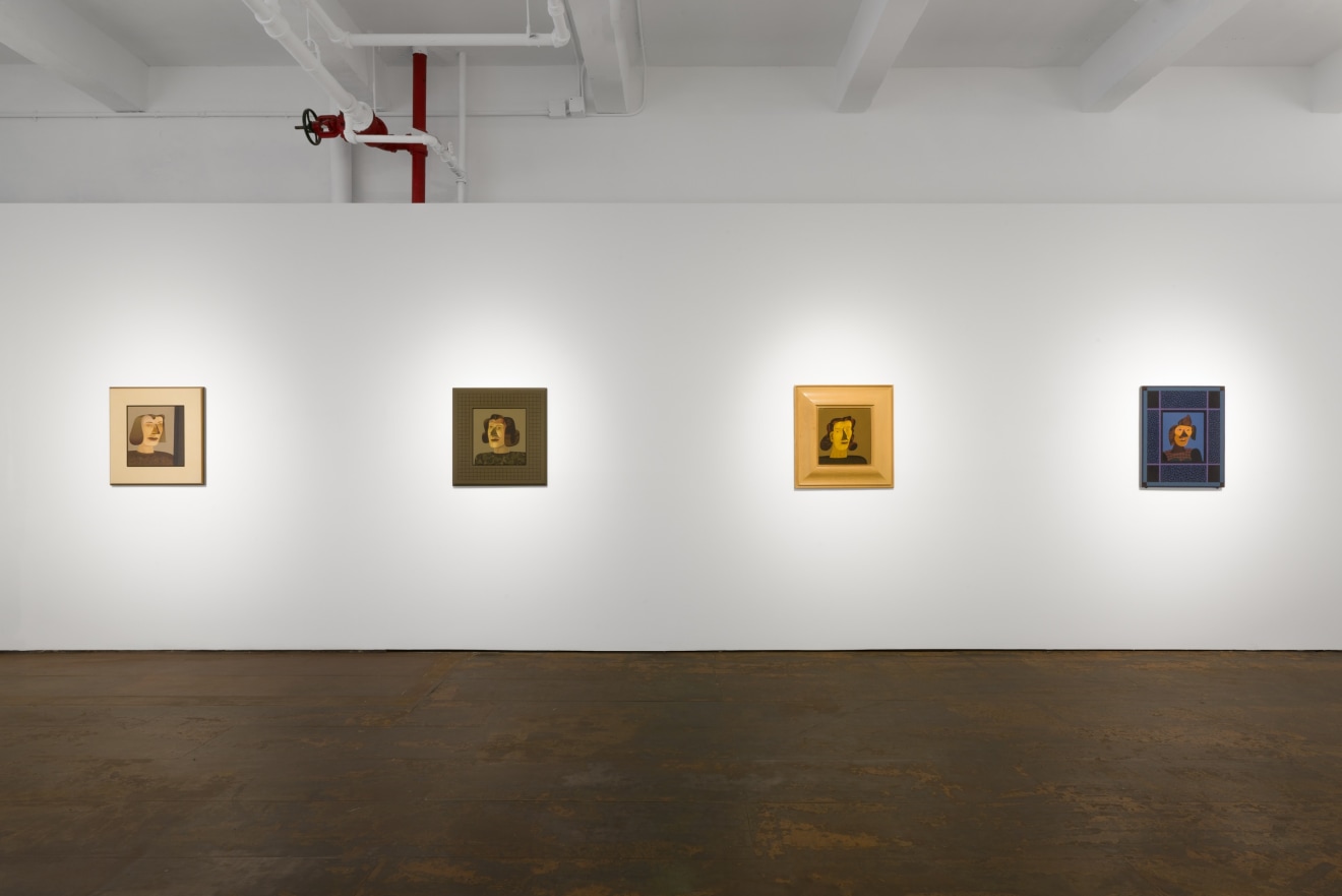 Installation view of &ldquo;Jim Nutt: Portraits&rdquo; at Venus Over Manhattan, New York, 2022