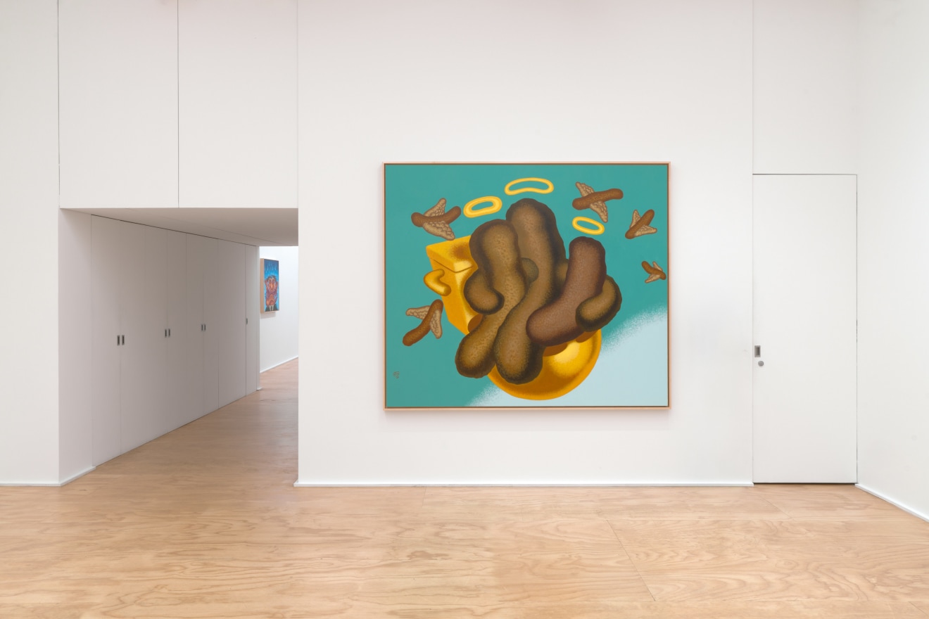 Installation view of Peter Saul at Venus Over Manhattan, New York, 2023