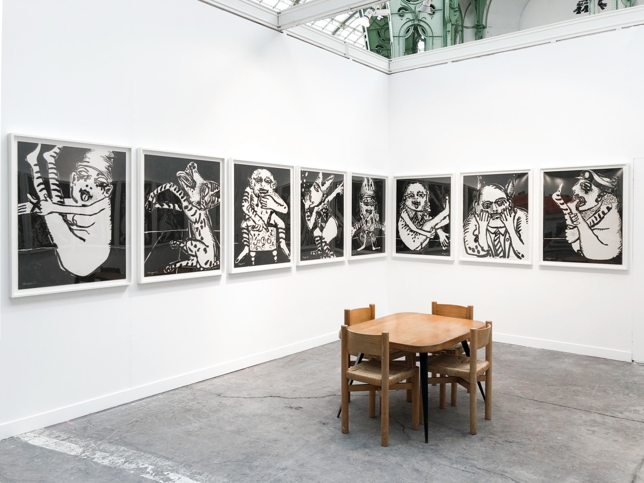 Installation view of Maryan at FIAC, Paris, 2018