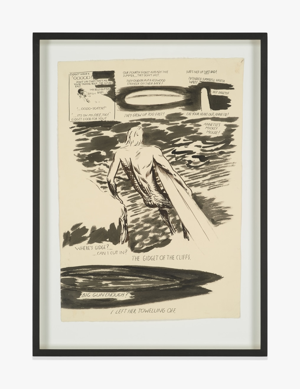 Raymond Pettibon No Title (Gidget Gooey.)