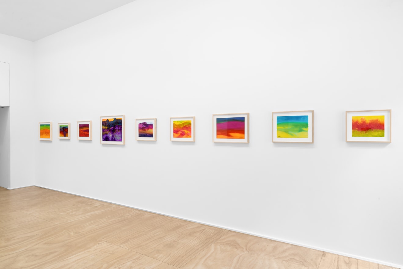 Installation view of &quot;Richard Mayhew: Natural Order,&quot; Venus Over Manhattan, New York, 2023