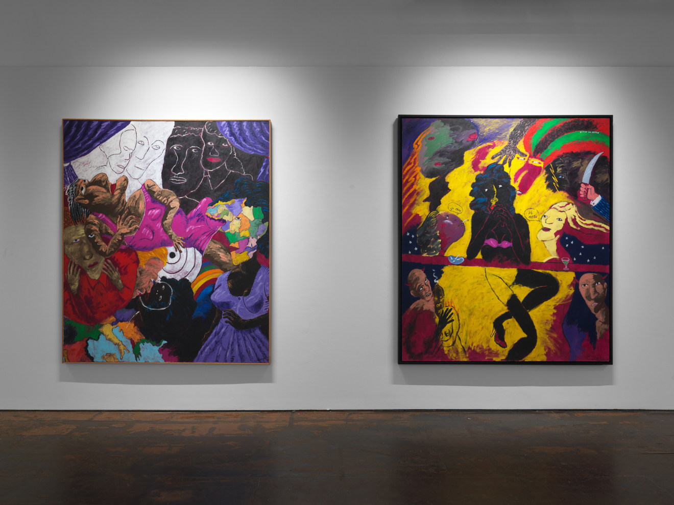 Installation view of Robert Colescott: Women, Venus Over Manhattan, New York, 2022