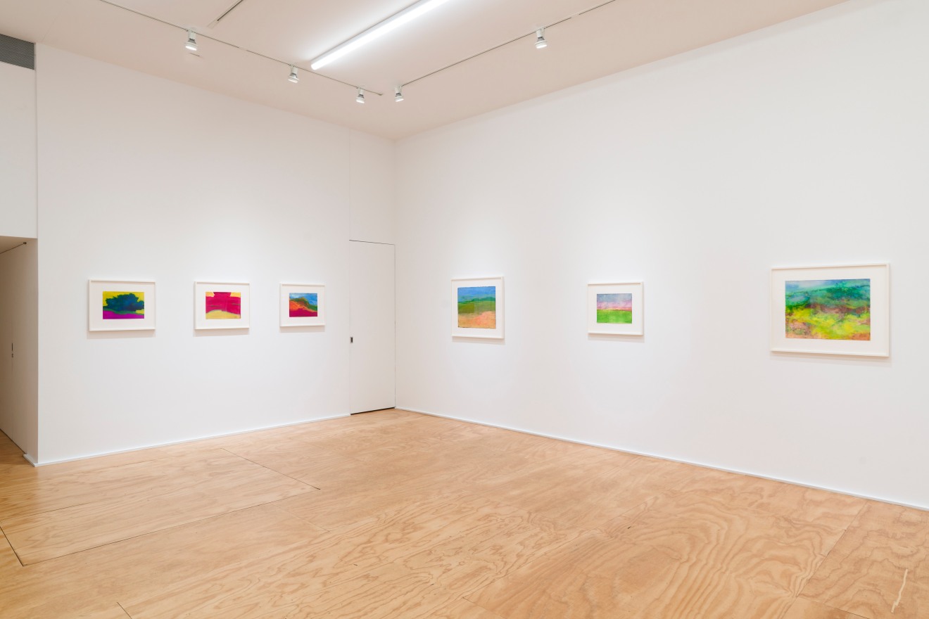 Installation view of &ldquo;Richard Mayhew: Watercolor,&rdquo; Venus Over Manhattan, New York, 2024.