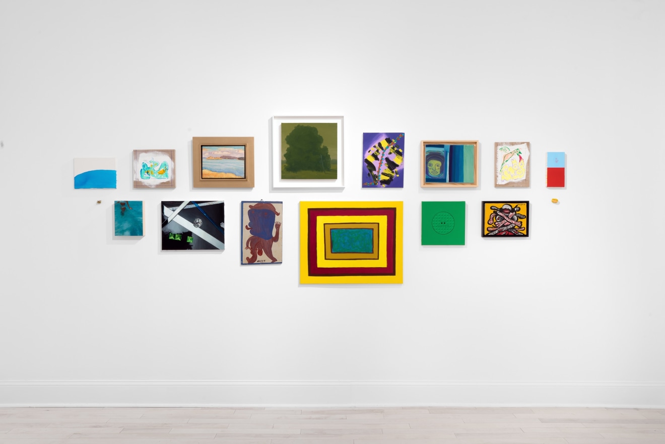 Installation view of Small Paintings at Venus Over Manhattan New York in 2022