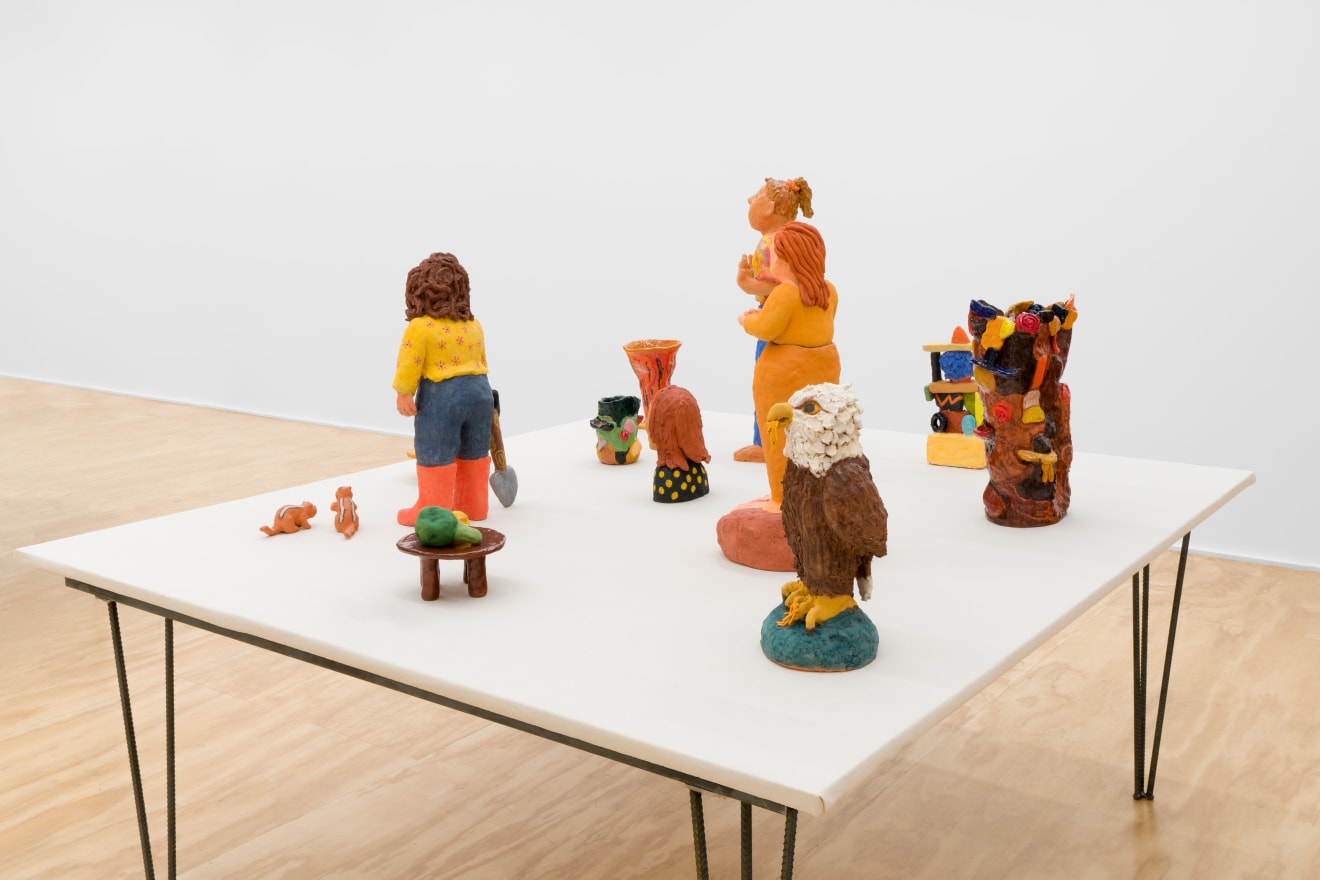 Installation view of &ldquo;Sally Saul: People &amp; Vases,&rdquo; Venus Over Manhattan, New York, 2023