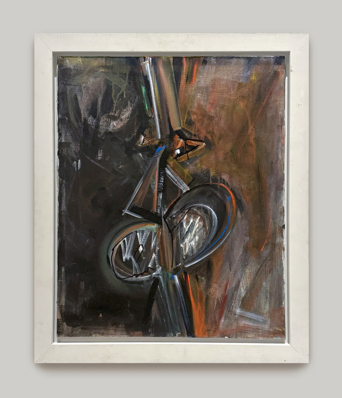 Painting by Merton D. Simpson titled Confrontation from 1974