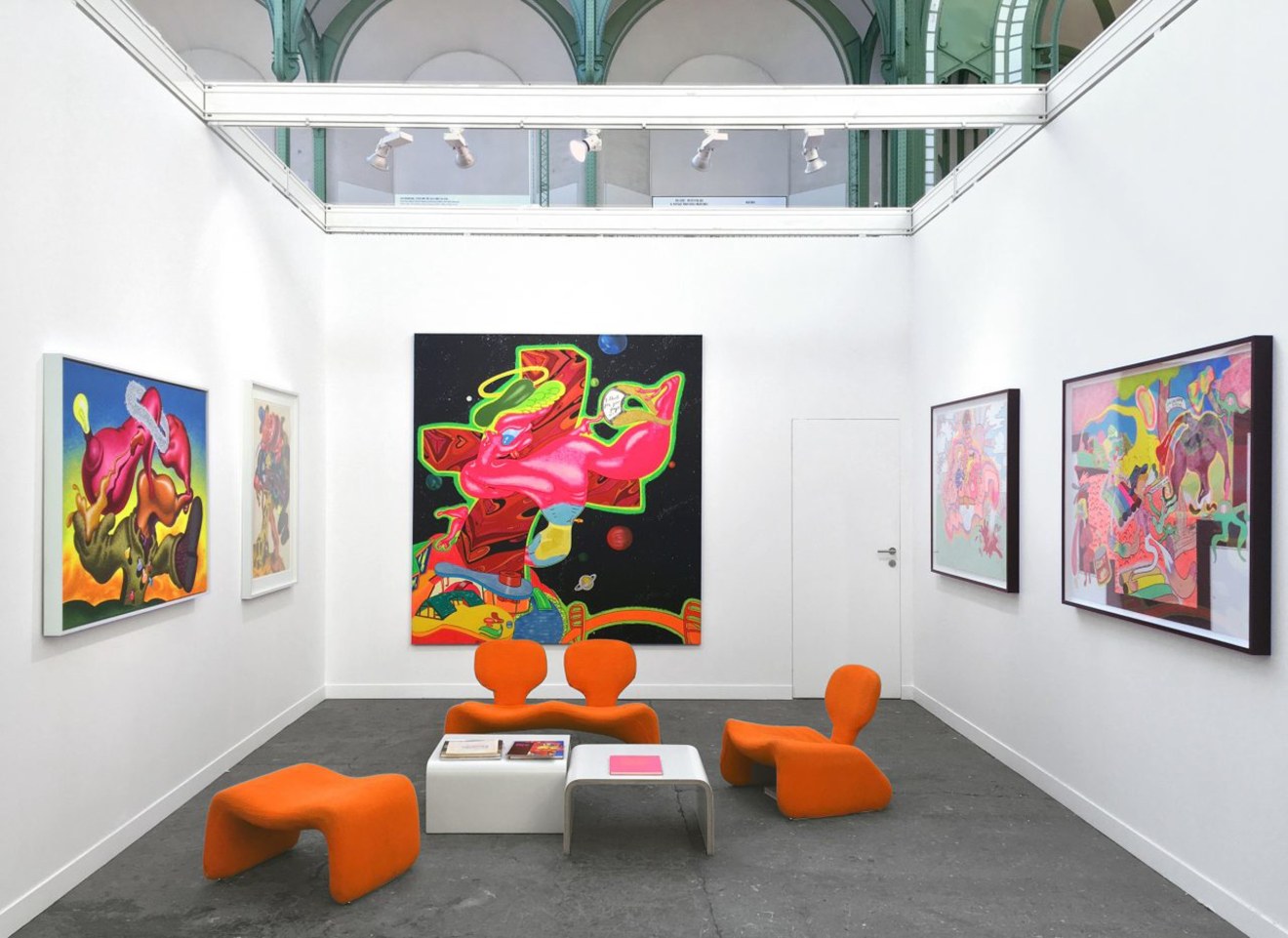 Installation view of Peter Saul: Important Early Works, at FIAC, Paris, 2017