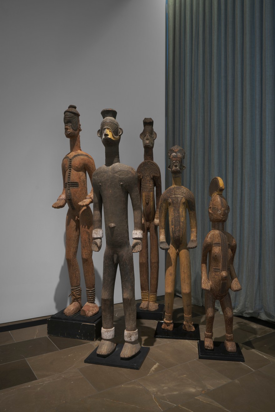 Installation view of the exhibition Urhobo + Abstraction, New York, 2025