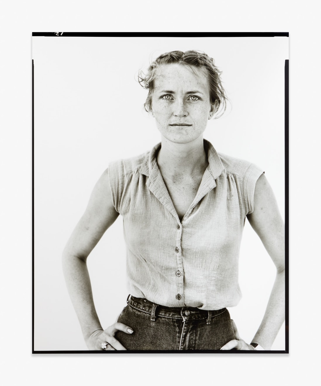 Richard Avedon Peggy Daniels, cashier, Giddings, Texas, May 7, 1981