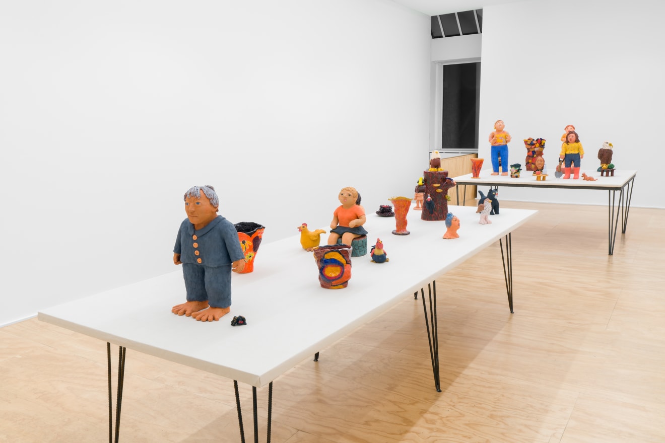 Installation view of &ldquo;Sally Saul: People &amp; Vases,&rdquo; Venus Over Manhattan, New York, 2023